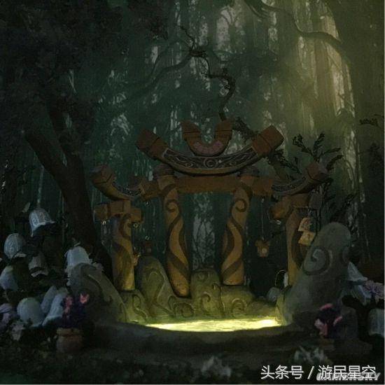 《魔兽世界》当总的梦境林地情景模型,不仅在外观上十足还原游戏中的