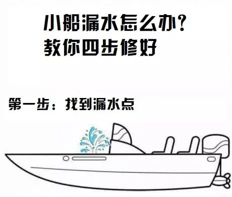 小船漏水了怎么办?教你四步修好