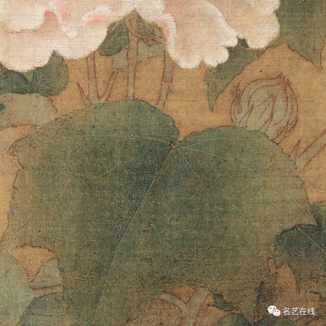 南宋 李迪 红白芙蓉图 绢本 25.2x26 东京