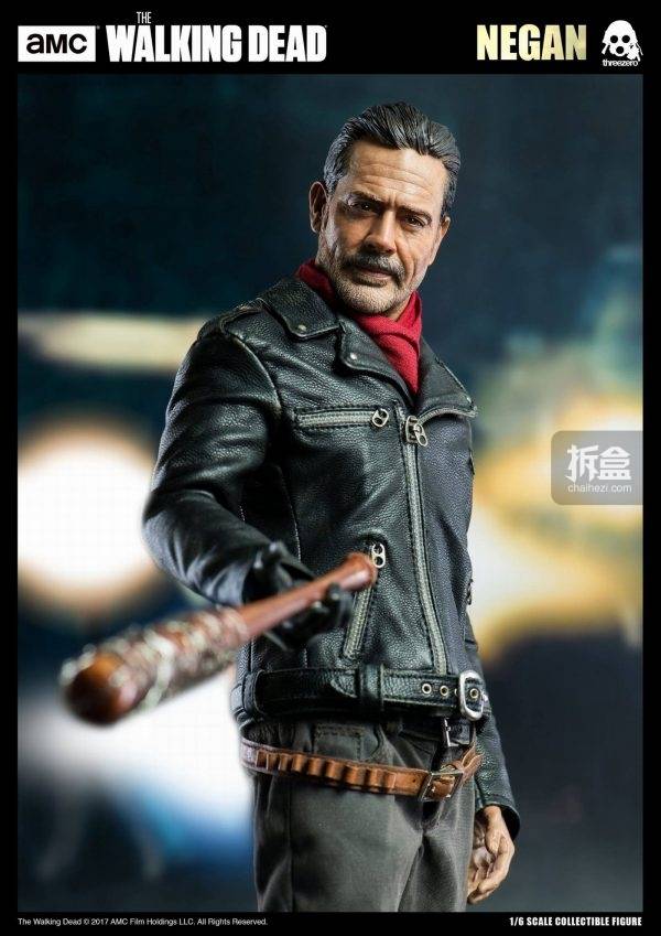 threezero《行尸走肉》尼根negan 1:6可动人偶