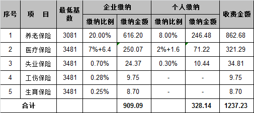 2017年社平工资