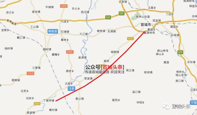 宣城至泾县高速公路项目环评公示,全长约52公里