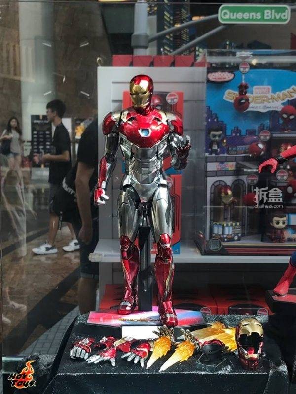 hottoys 压铸合金《蜘蛛侠:返校季》钢铁侠mk47 1:6可动人偶