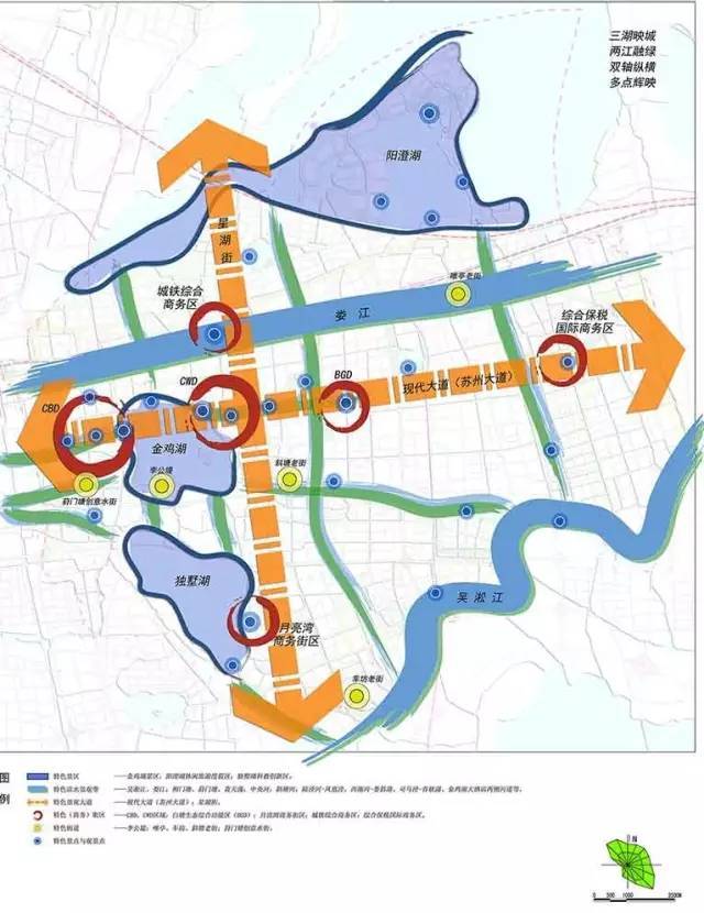 在园区十三五规划中,青剑湖版块被定位为 "城铁商务区副中心".