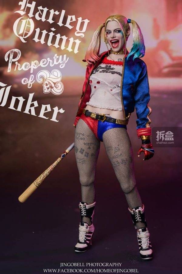 jingobell美图:hottoys《自杀小队》1:6比例小丑女 harley quinn