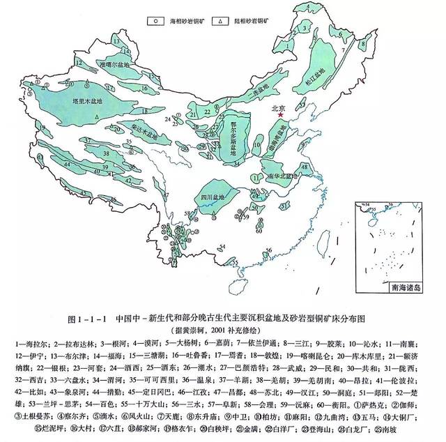 ▼陆相砂岩型铜矿床找矿预测地质模型