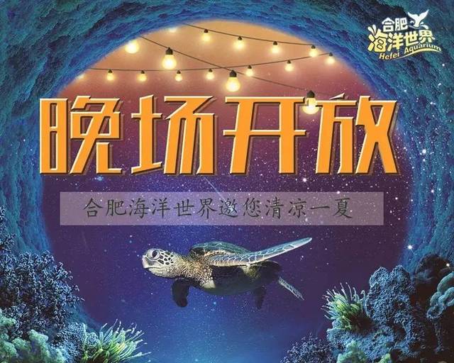 19:30  海洋剧场 20:00 ★晚场订票方式: 方式一:合肥海洋世界售票