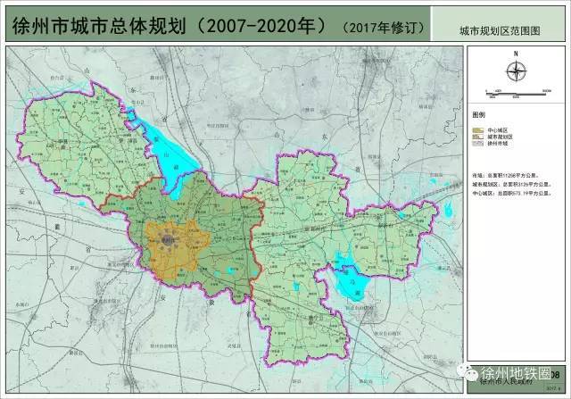 徐州总体规划高清大图公布,这几个镇要变成市区!信息量超大