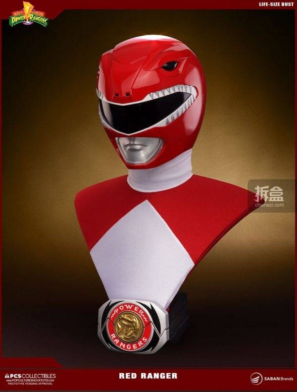 pop culture shock《恐龙战队》red ranger来自霸王龙的力量 1:1胸像