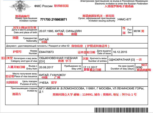 俄罗斯留学,教你读懂俄罗斯大学邀请函