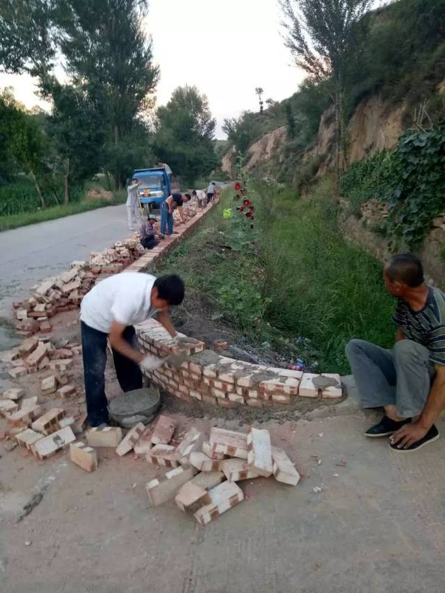 21 义门镇暖泉村挡墙建设