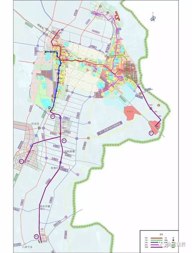 大庆市城市轨道交通线网规划图