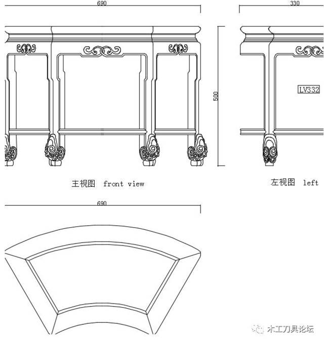 明清家具床凳类cad图集