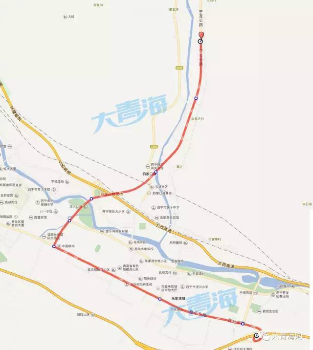 环湖赛期间西宁赛段交通管制通告及公交车绕行图