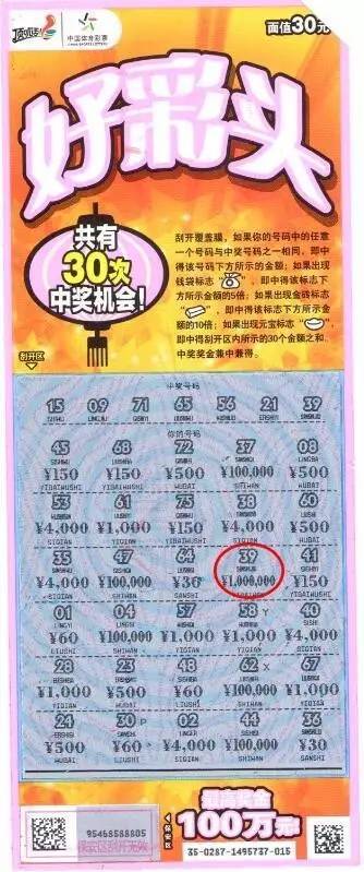 【中奖喜讯】顶呱刮送好运 郑州小伙喜摘"好彩头"100万元