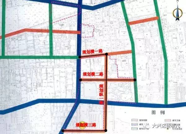 路网体系,开始构建大兴首创安置房市政工程:规划横一路,规划横二路