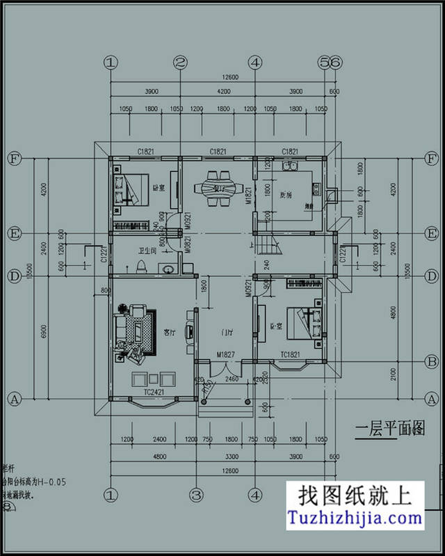 二层小别墅设计图纸,布局合理.美观大方!