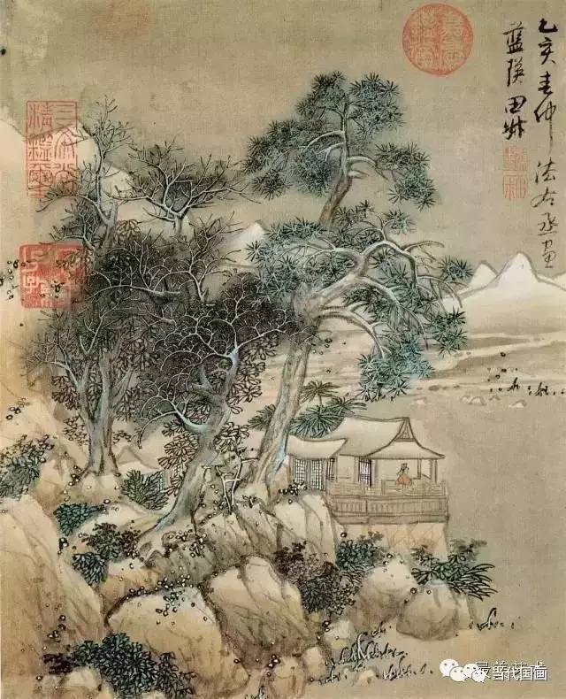 《中国绘画史》第六节中称蓝瑛"可谓浙派之后劲;俞剑华著《中国绘画