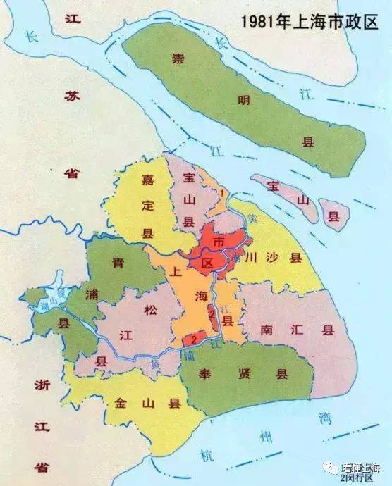 ▼1991年杨浦区地图上的江湾机场范围属于宝山县.