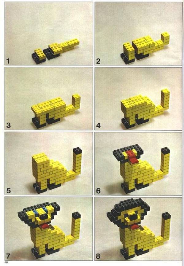 手把手教你20个又萌又简单的乐高造型图纸