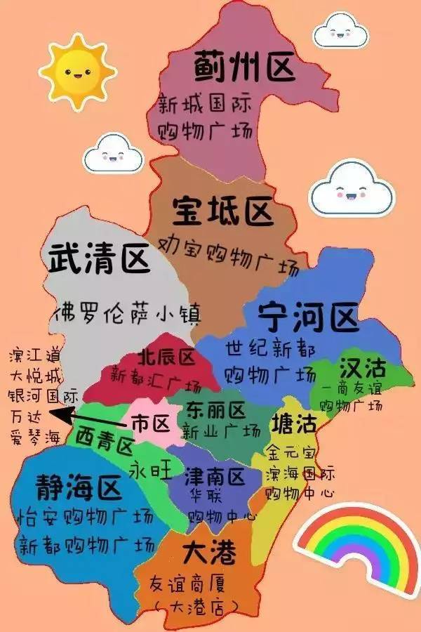 有人把天津地图画成了这样,看到宝坻无语了!