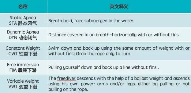 padi名仕自由潜教练 padi教练训练官 自由潜水的运动规则有 静态闭气