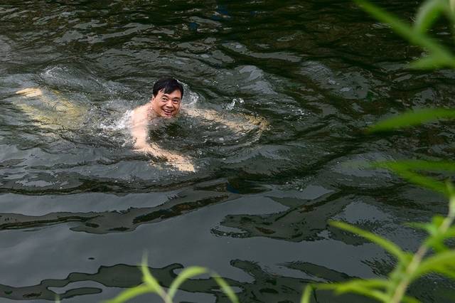 【新镇新貌】川沙的这条河浜今年又举行游泳比赛了