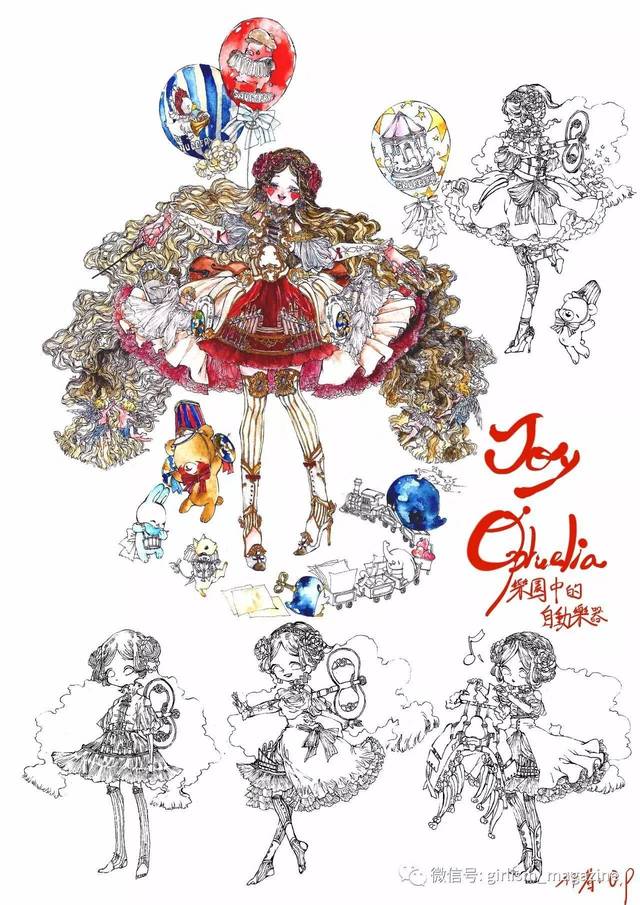 【lolita画稿大赛】参赛作品展示17,手绘特辑