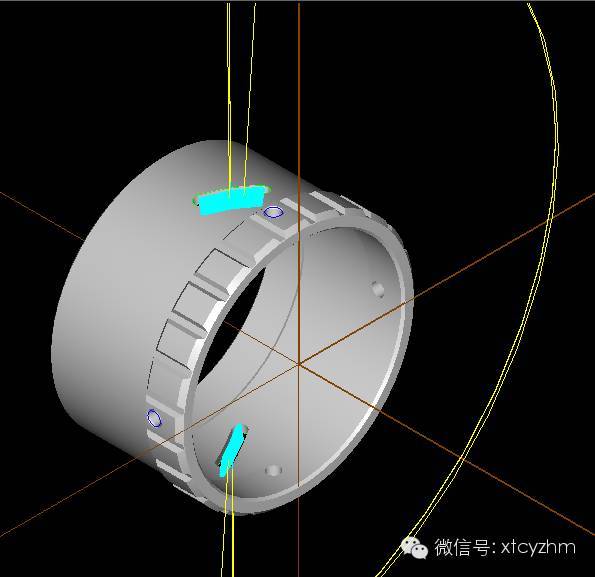 我们使用软件编四轴产品的刀路时,将出来的nc程序传到机器上加工,有