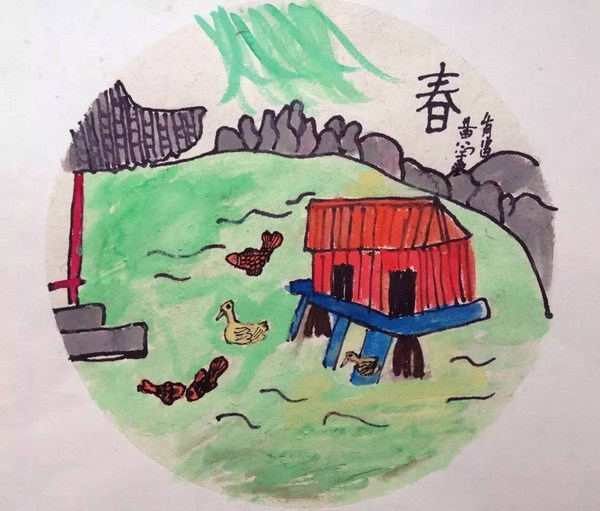 作者姓名:徐梓萱 学校年级:培新小学一年级四班 作品名称:春天的味道