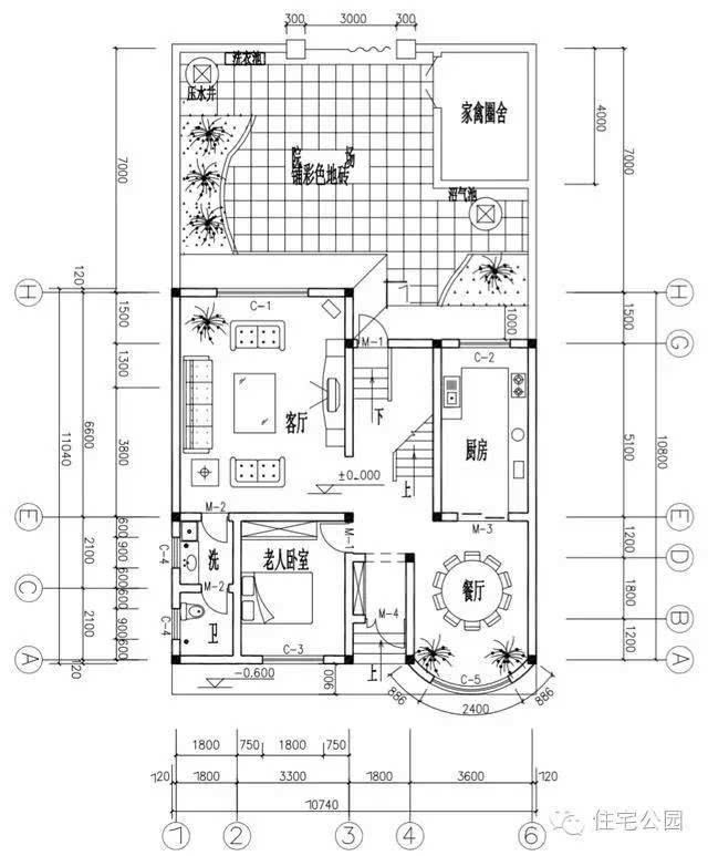 新农村自建房11米x11米 百姓实用户型 含平面图