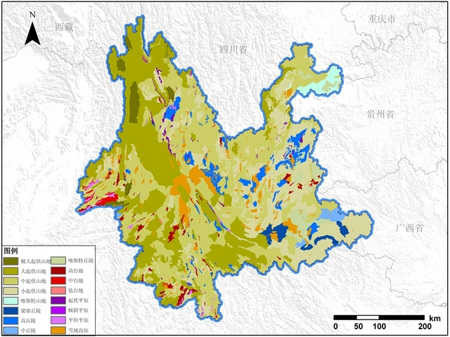 云南省地貌数据 grid,tiff数据格式