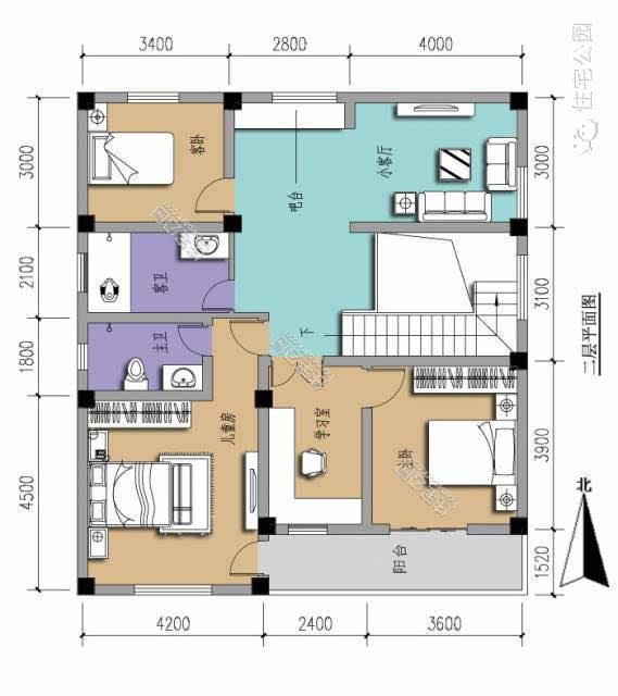 新农村自建房10x12米 完美布局 风水师点赞