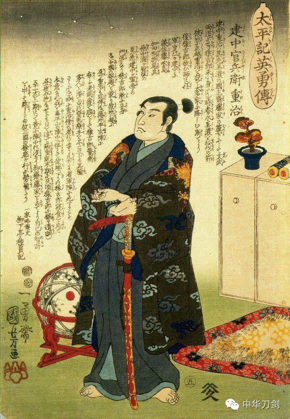 日本浮世绘中的日本武士