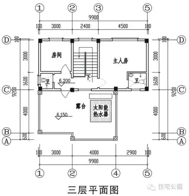 正立面图:马头墙,小青瓦,葫芦栏杆,木作挂落,这样的简单大气的房子谁