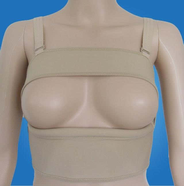 长时间的胸部固定就会使得胸部形状改变,改善胸部外扩,下垂,副乳等