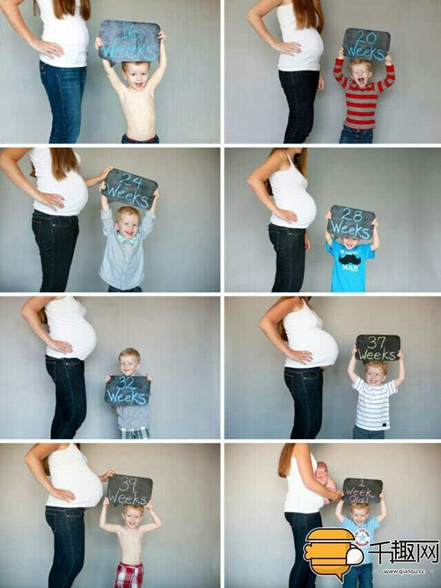 最具创意的孕期图片,女人怀孕前后的对比