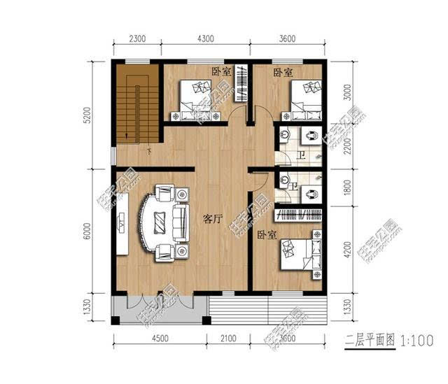 分享2套小户型自建房 含全图