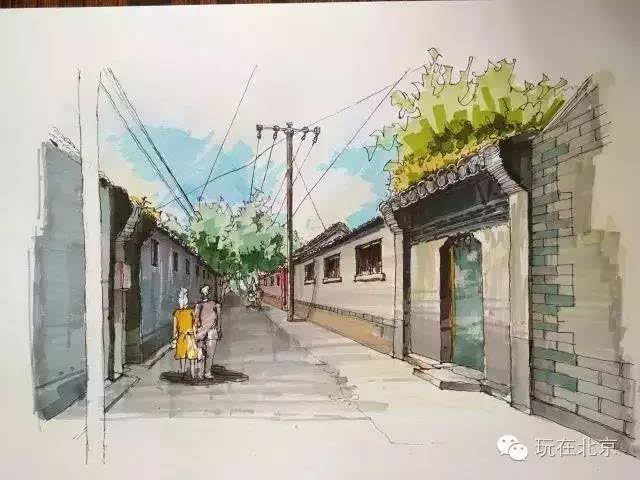 最美北京胡同,我们用老"北京情画"来告诉你.