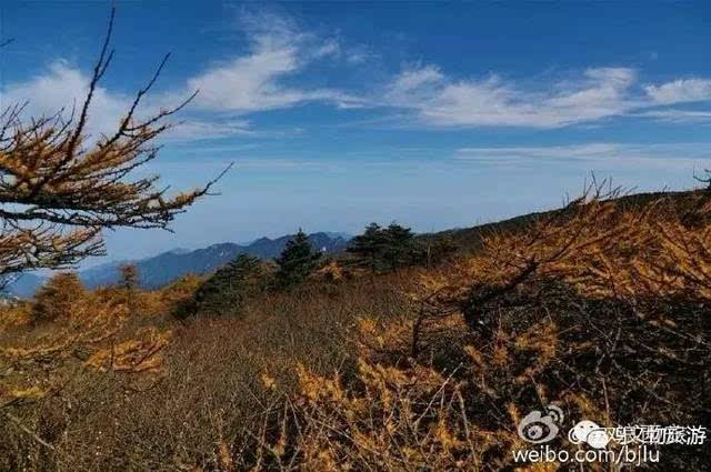 秋日光头山风云绝美 是西安210国道分水岭段的制高