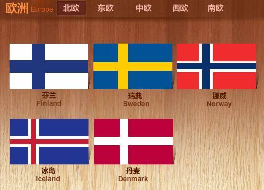 冰岛的国旗和挪威的国旗,就是颜色对调了一下好不好!