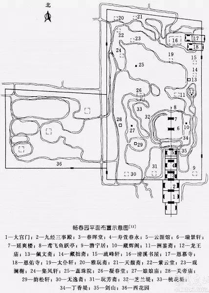 此后雍正,乾隆等皇帝居住于圆明园,畅春园凝春堂一带改为皇太后居所