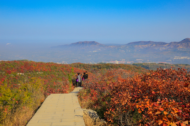 巩义长寿山,小景区,深秋色.