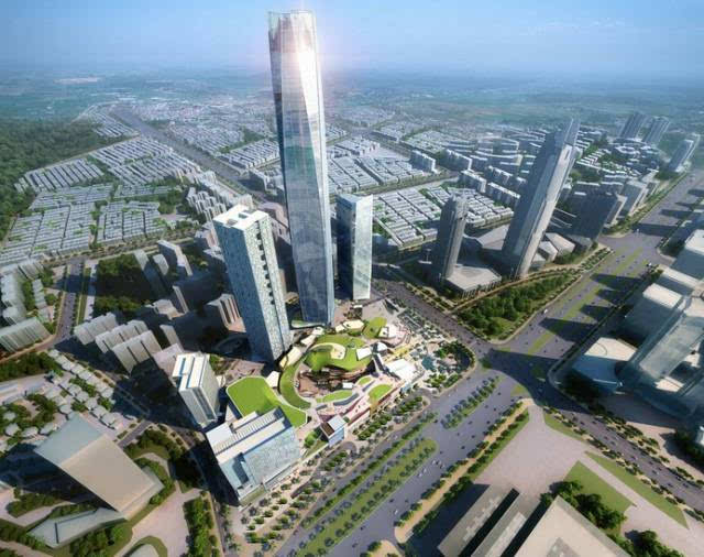 东莞东城国贸中心(民盈山智慧城的主塔)预计建成高度:398米