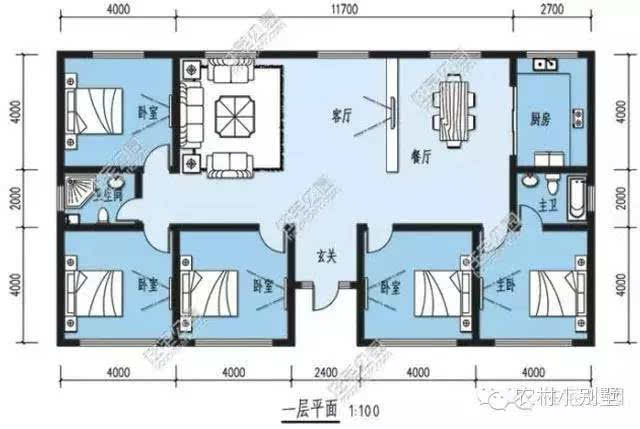 10x10三层农村建房图纸