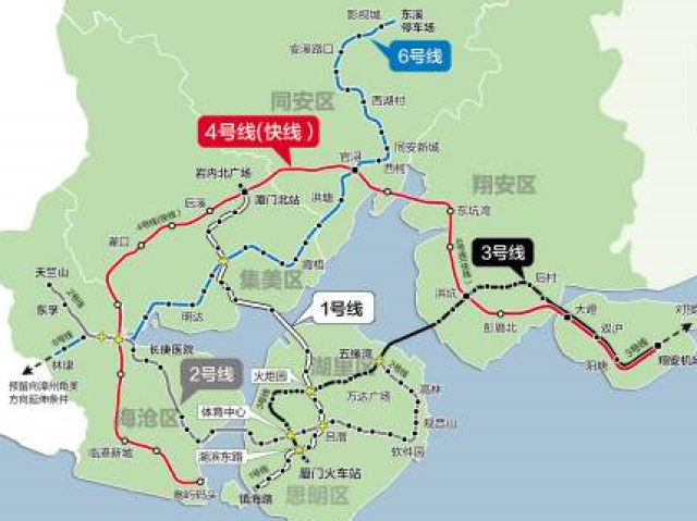 厦漳海底隧道,即r3线23个站点首次曝光;厦门10条地铁2017年1号线试