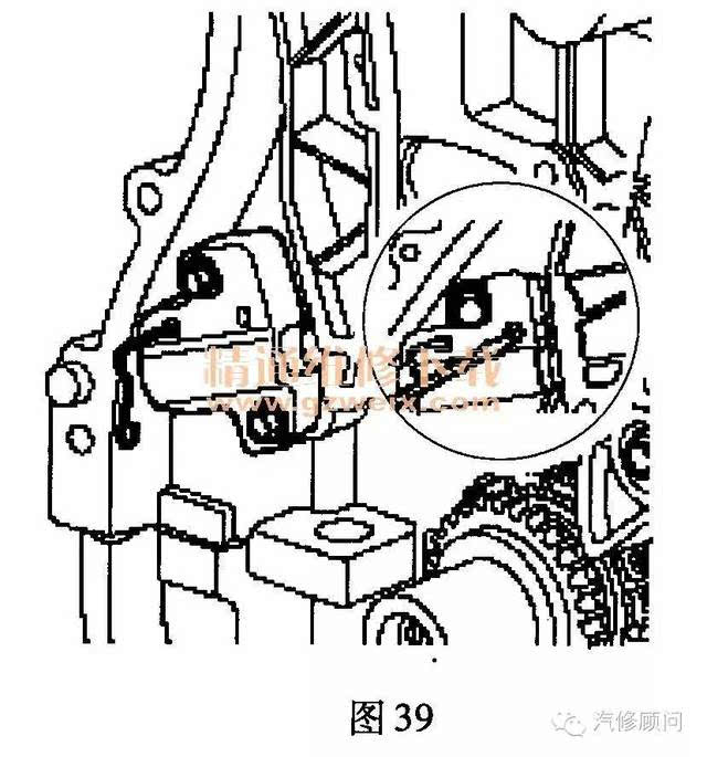 【汽车正时】现代ix35(2. 0l g4kd)发动机正时校对方法