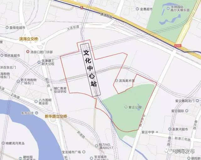 滨海地铁z4线各站点靠近哪条路?看图找出来(多图)