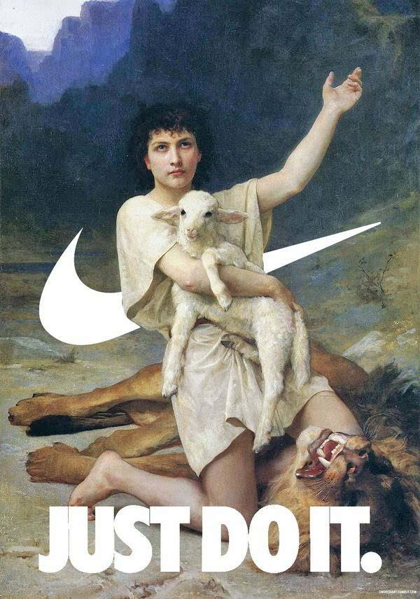 nike 乱入古典油画,不管谁画的我只认那个钩子!