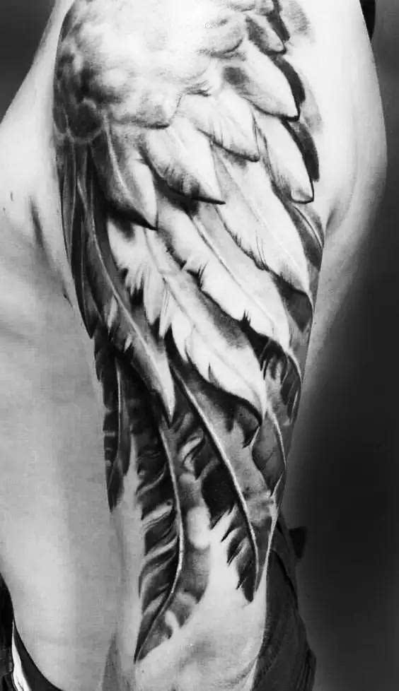 纹身&翅膀图案